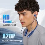 EVM NB-036 Bluetooth 5.3 Wireless Neckband Earphones with HD Sound – Royal Blue - Image 3