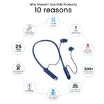 EVM NB-036 Bluetooth 5.3 Wireless Neckband Earphones with HD Sound – Royal Blue - Image 2