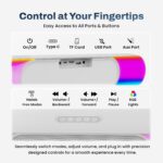 EVM EnBar Glow X Wireless Speaker 24W RMS with RGB White (EVM-BTS-205) - Image 5