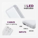 EVM EnConnect 10000mAh 22.5W Power Bank - WHITE (EVM-P0501) - Image 2