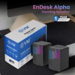 EVM EnDesk Alpha Gaming Speaker | RGB LED | USB Powered | Stereo Sound | Black EVM EnDesk Alpha Gaming Speaker | RGB LED | USB Powered | Stereo Sound | Black