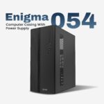EVM Enigma 054 Micro ATX Computer Case with Power Supply | Compact Cabinet | Black