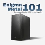 EVM Enigma 101 Micro ATX Computer Case with Power Supply | Compact Desktop Cabinet | Black - Image 2