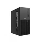 EVM Enigma 126 Micro ATX Computer Case with Power Supply | Compact Desktop Cabinet | Black