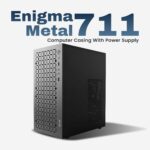 EVM Enigma 711 Micro ATX Computer Case with Power Supply | Compact Desktop Cabinet | Black