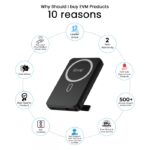 EVM EnMag Ace 10000mAh Magnetic Wireless Fast Charging Power Bank (EVM-P0301-B) - Image 3