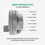 EVM WHF-01 Over-Ear Wireless Bluetooth Headphones with Mic – Grey - Image 5
