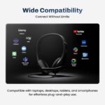 EVM WDH-02 EnTune Wired Headphones with Deep Bass & Mic – Black - Image 2