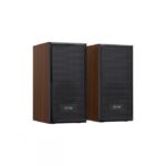 EVM EnWood 2.0 Wired Wooden Speaker (EVM-BTS-207) | USB Powered | Stereo Sound | Black