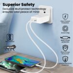 EVM CH-03 Wall Charger with Dual USB Ports & Micro USB Cable – White - Image 4