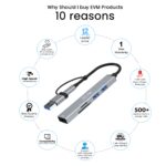 EVM USB 3.0 & Type-C Hub with 2-in-1 Card Reader | EVM-2U1 - Image 3