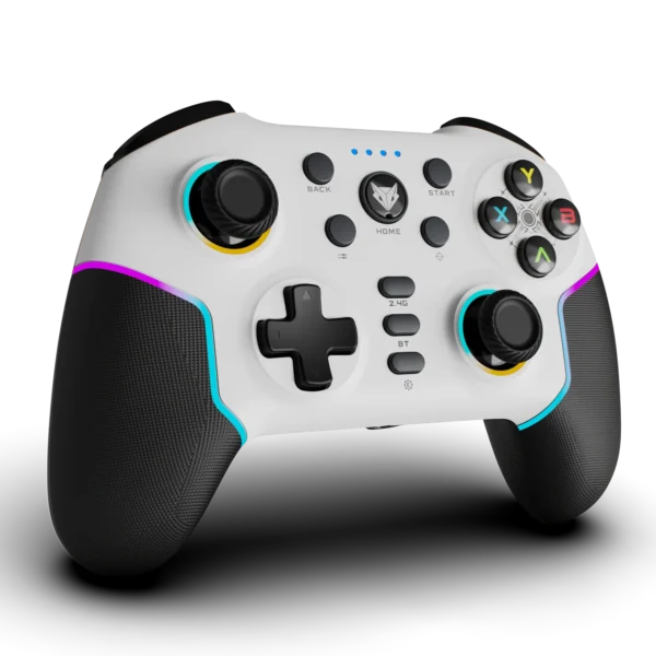 Amkette EvoFox Elite X2 Pro Tri-Mode Wireless Gaming Controller - White