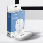EVM EWLM-720 2.4GHz Wireless Mouse | 1600 DPI | 4D Buttons | USB Nano Receiver | White - Image 3