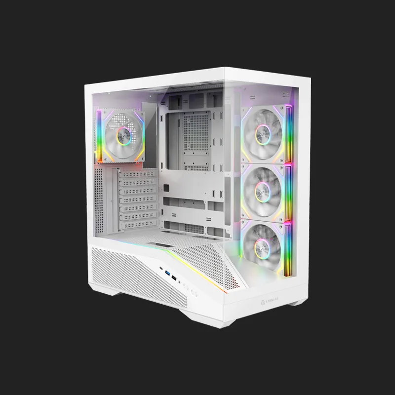 Karnage Hyperbeast Mid Tower Computer Cabinet – White