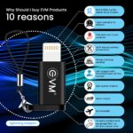 EVM Micro USB to Lightning Charge & Sync Converter Metal Housing Black (LA-01) - Image 2