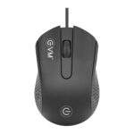EVM M081 Wired Optical Mouse | USB Plug & Play | Ergonomic Design | Black
