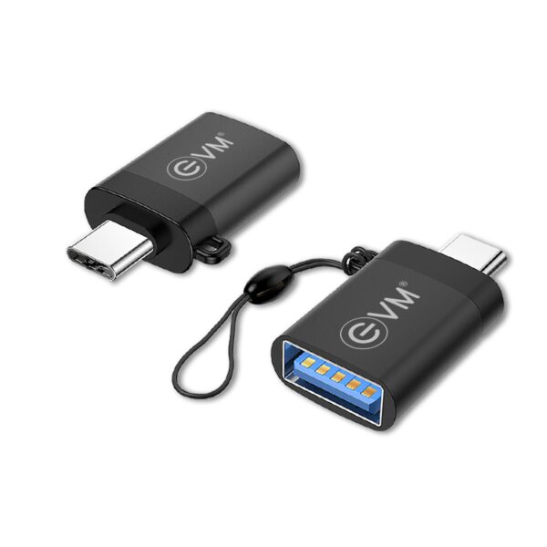 EVM Premium USB OTG Converter Type-C 3.0 Black – OTG-06