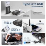 EVM Type-C to USB 3.0 OTG Adapter Converter Black – OTG-05 - Image 4