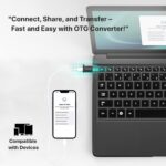 EVM Type-C to USB 3.0 OTG Adapter Converter Black – OTG-05 - Image 2