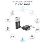 EVM Type-C to USB 3.0 OTG Adapter Converter Black – OTG-05 - Image 3