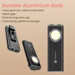 Portronics Eco Glow Bolt USB Type-C Rechargeable Flashlight | Magnetic LED Torch | Compact Travel Light - Image 2