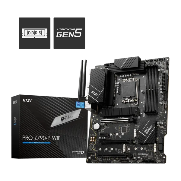 MSI PRO Z790-P WIFI DDR5 Motherboard | Intel Z790 | LGA 1700 | Supports 12th, 13th & 14th Gen Intel Core Processors