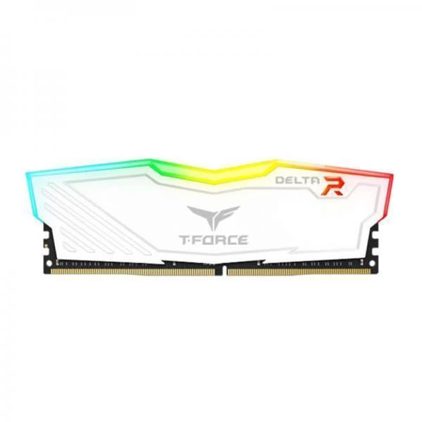 TEAMGROUP T-FORCE DELTA RGB 8GB (1x8GB) DDR4 3200MHz CL16 Gaming RAM - White