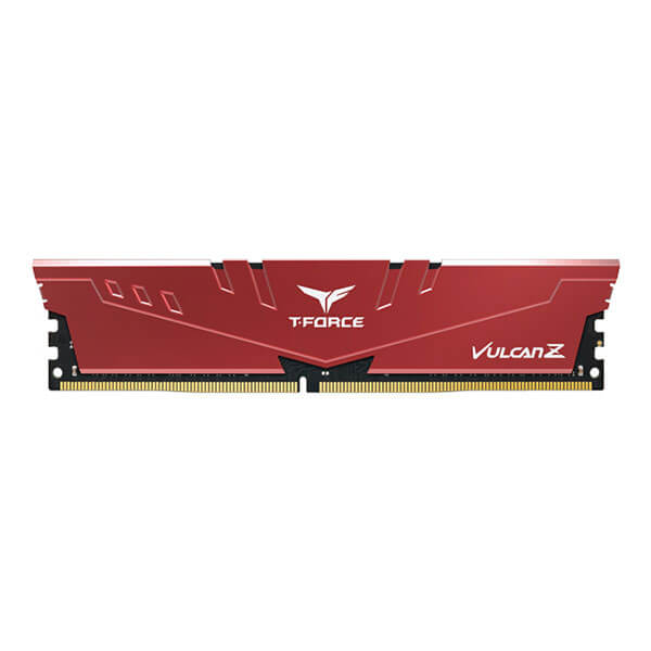 TEAMGROUP T-FORCE VULCAN Z 8GB (1x8GB) DDR4 3200MHz CL16 Gaming RAM - Red