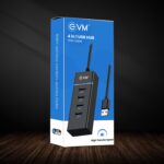 EVM 4-in-1 USB Hub | 1× USB 3.0 + 3× USB 2.0 | 1.5m Cable | EVMDH4P - Image 3