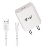 EVM CH-02 Fast USB Charger with Type-C Cable – White - Image 2