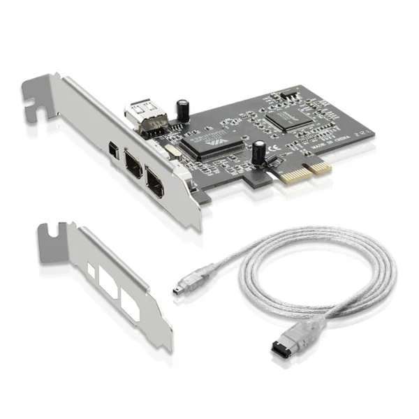 Hammok PCIe x1 FireWire IEEE 1394 Expansion Card for Desktop PC