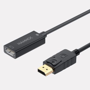 Hammok Bella DisplayPort to HDMI 4K Converter Cable – DP Male to HDMI Female Adapter