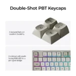 Keychron C1 Pro 8K Swappable RGB Backlight Red Switch – Retro