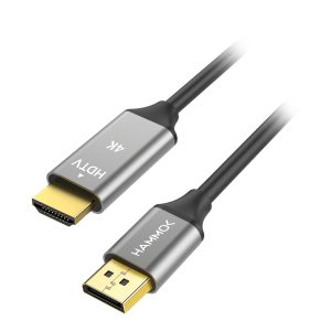 Hammok Gary DisplayPort to HDMI 4K Cable (1.8 Meters) – DP to HDMI Ultra HD Display Cable