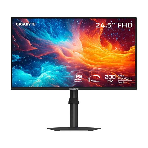 Gigabyte G25F2A 24.5" FHD IPS 240Hz Gaming Monitor with Height Adjustable Stand