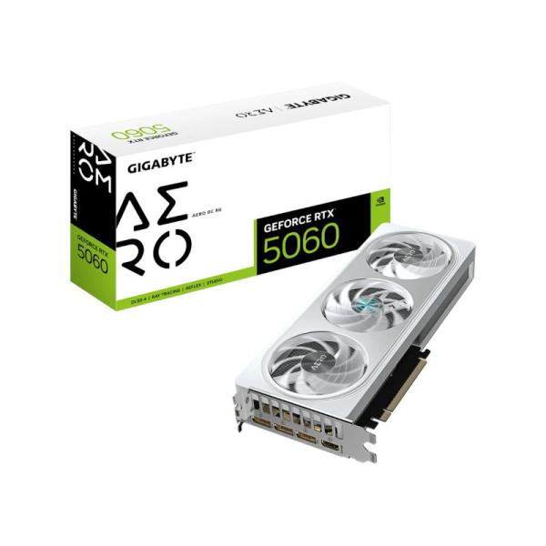 Gigabyte GeForce RTX 5060 AERO OC 8GB GDDR7 PCIe 5.0 Graphics Card
