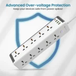 Portronics Power Plate 14 Power Strip – Premium Extension Board with Multiple Charging Options