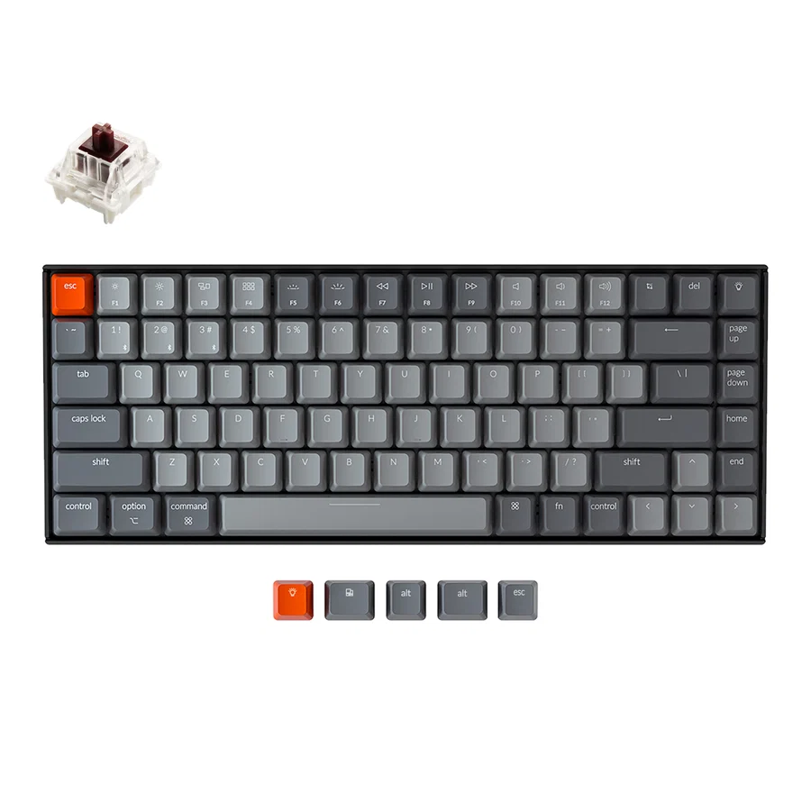 Keychron K2 White Backlight Mechanical Keyboard – Brown Switch