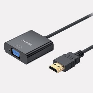 Hammok Lush HDMI to VGA Converter with Audio Adapter – 1080P Full HD HDMI Male to VGA Female Adapter