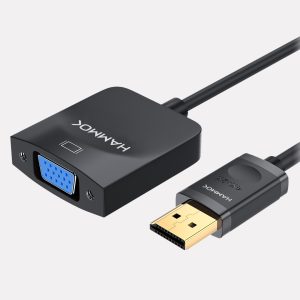 Hammok Parker DisplayPort to VGA Converter Cable – DP Male to VGA Female Full HD 1080P Adapter