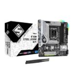 ASRock B760M Steel Legend WiFi Motherboard | Intel B760 | LGA1700 | WiFi | Micro ATX ASRock B760M Steel Legend WiFi Motherboard | Intel B760 | LGA1700 | WiFi | Micro ATX