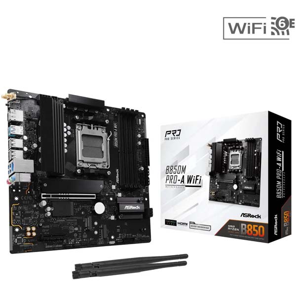 ASRock B850M Pro-A WiFi Micro-ATX Motherboard – AMD AM5