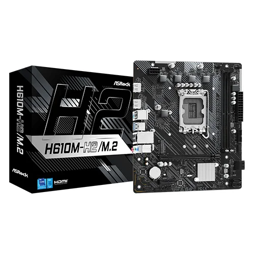 ASRock H610M-H2/M.2 Motherboard | Intel H610 | LGA1700 | M.2 Support | Micro ATX