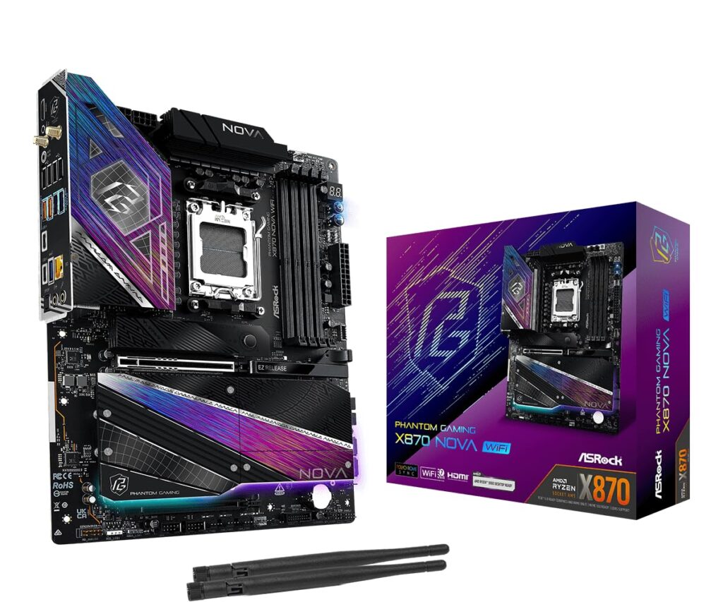 ASRock X870 Nova WiFi ATX Motherboard – AMD AM5