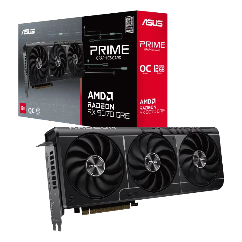 ASUS Prime Radeon RX 9070 GRE EVO OC Edition 12GB GDDR6 Graphics Card