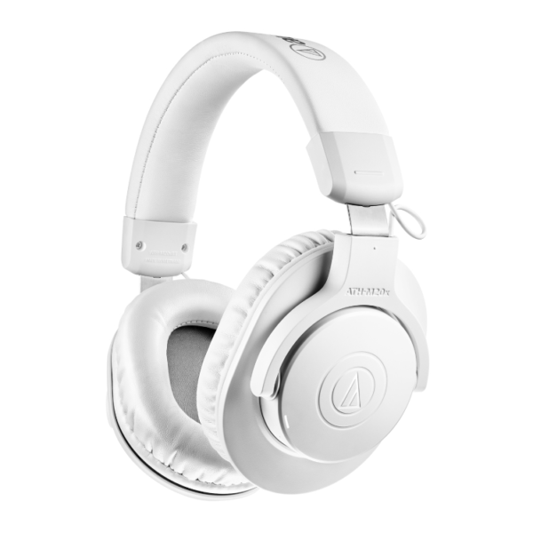 Audio-Technica ATH-M20xBT Professional Wireless Over-Ear Bluetooth Headphones White