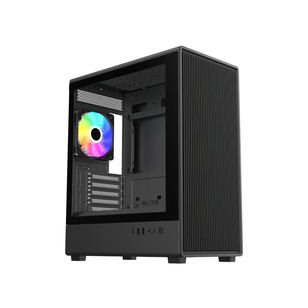 Cooler Master Elite 350 ARGB M-ATX Mini Tower Cabinet – Black