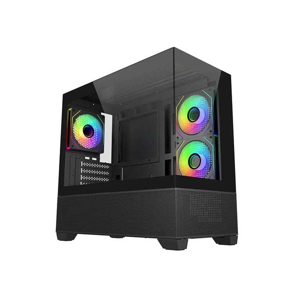Cooler Master Elite 490 Micro ATX Mid Tower Cabinet – Black | Gaming PC Case