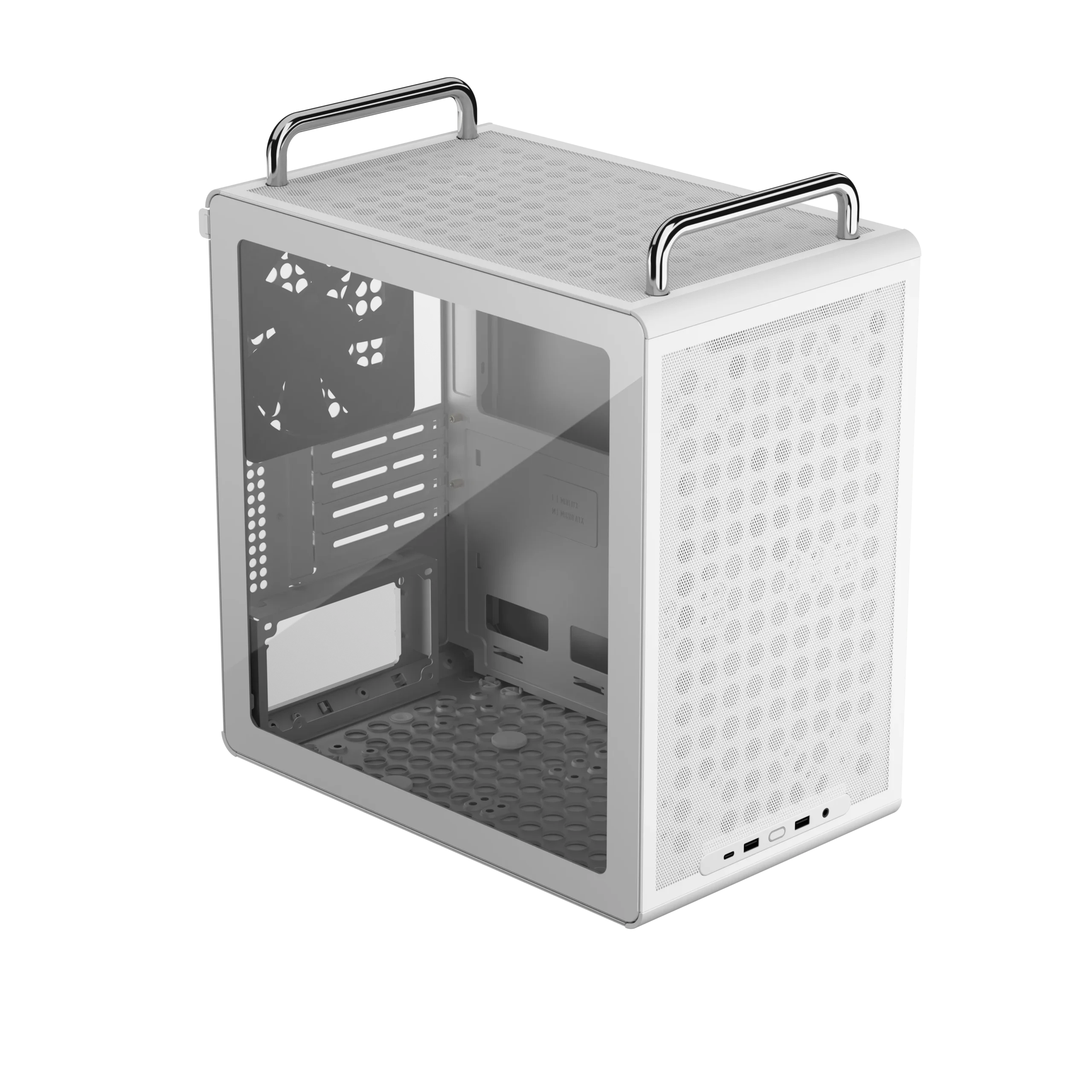 Cooler Master QUBE 340 M-ATX Mini Tower PC Case – White Cooler Master QUBE 340 M-ATX Mini Tower PC Case – White