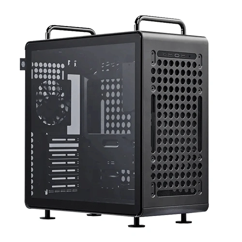 Cooler Master QUBE 540 Stardust Iron ATX Mid Tower PC Case – Black